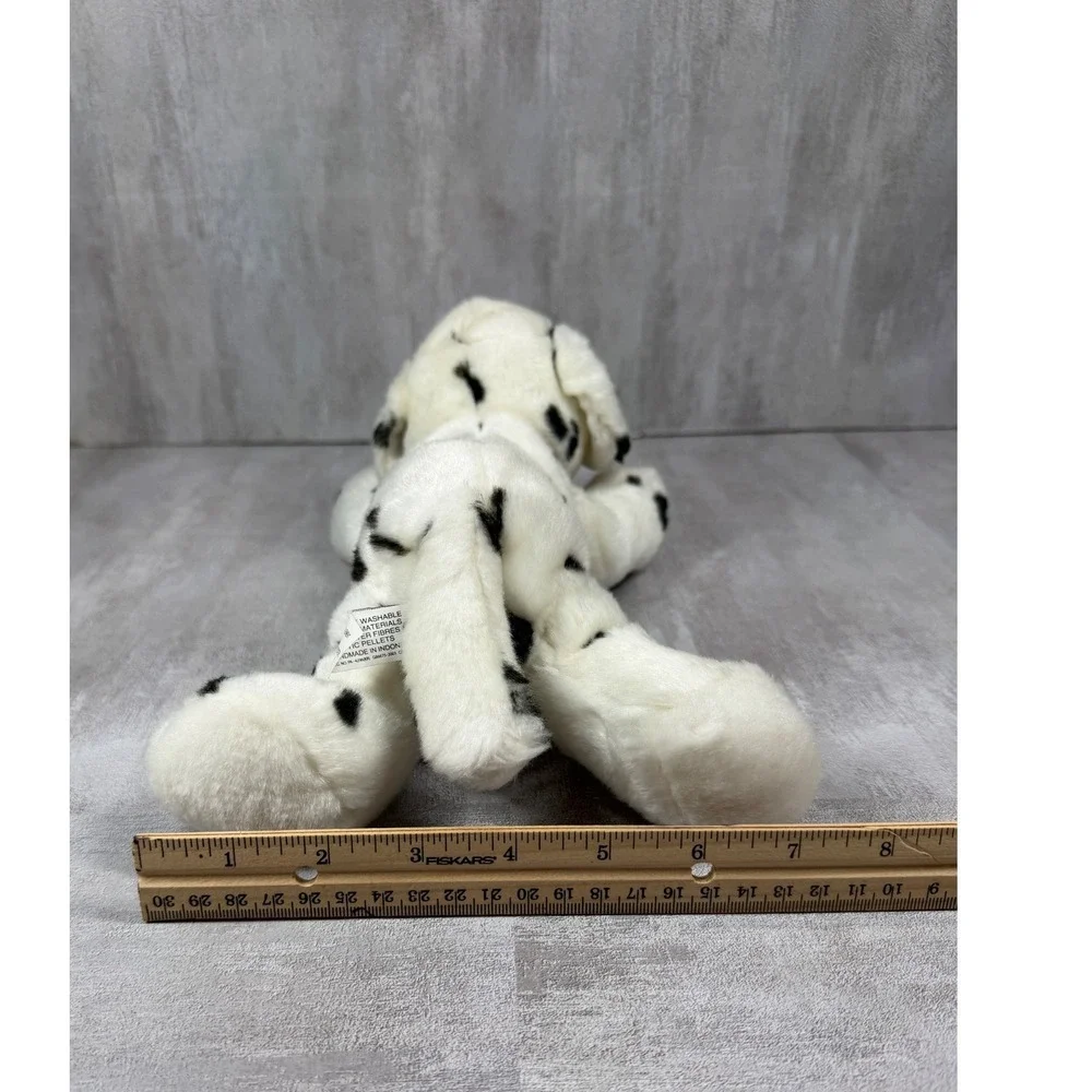 Aurora Dalmatian Dog Plush Stuffed Animal Black White Spotted Puppy 11 Inch